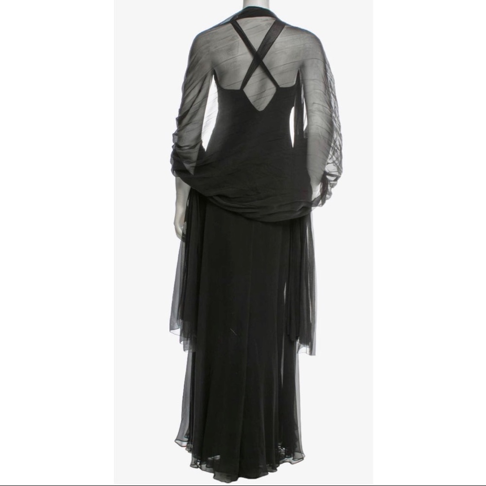 Monique Lhuillier - Silk Evening Dress - Picture 4 of 4